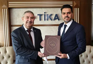 AYB Yönetim Kurulu Üyeleri TİKA Başkanı Abdullah Eren’i makamında ziyaret etti